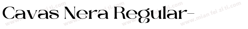 Cavas Nera Regular字体转换